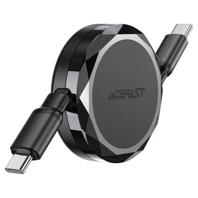 Καλώδιο Αναδιπλούμενο Acefast C13-03 USB-C σε USB-C 3A 60W Μαύρο 0.8m