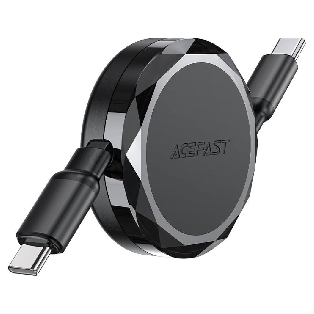 Καλώδιο Αναδιπλούμενο Acefast C13-03 USB-C σε USB-C 3A 60W Μαύρο 0.8m