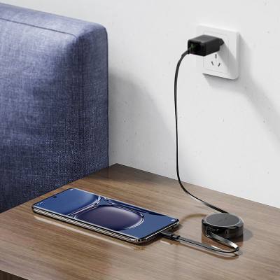 Καλώδιο Αναδιπλούμενο Acefast C13-03 USB-C σε USB-C 3A 60W Μαύρο 0.8m