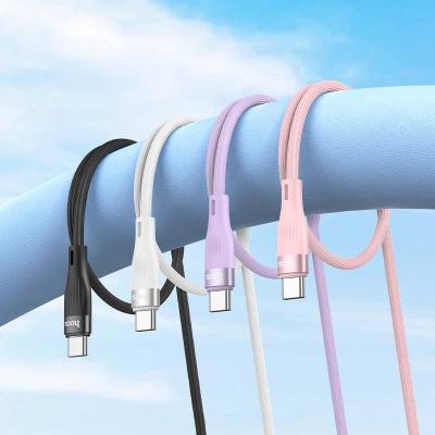 Καλώδιο σύνδεσης Hoco DU45 Sturdy USB-A σε USB-C 3.0A για Γρήγορη Φόρτιση και Μεταφορά Δεδομένων Λευκό 1m