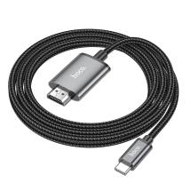 Καλώδιο Hoco UA27 Type-C σε HDMI 4K 30Hz Braided Μαύρο 2m