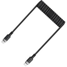 Καλώδιο Σύνδεσης Acefast C14-03 USB-C σε USB-C PD60W 3A Fast Charge USB2.0 Spring Braided Μαύρο 1.2m.