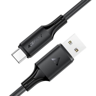 Καλώδιο Σύνδεσης Acefast C17-04 USB-A  σε USB-C 3A Fast Charge USB2.0 Silicon Μαύρο 1.2m.