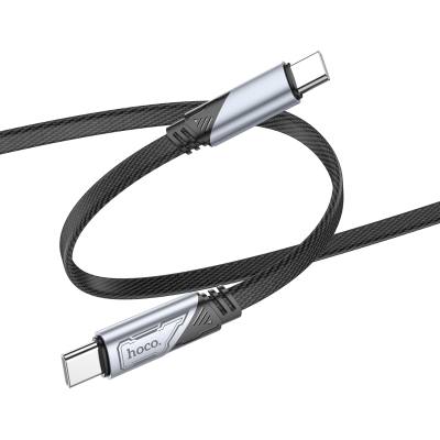 Καλώδιο σύνδεσης Hoco U119 USB-C σε USB-C 60W 3A Fast Charging Armor Style Braided Μαύρο 1.2m