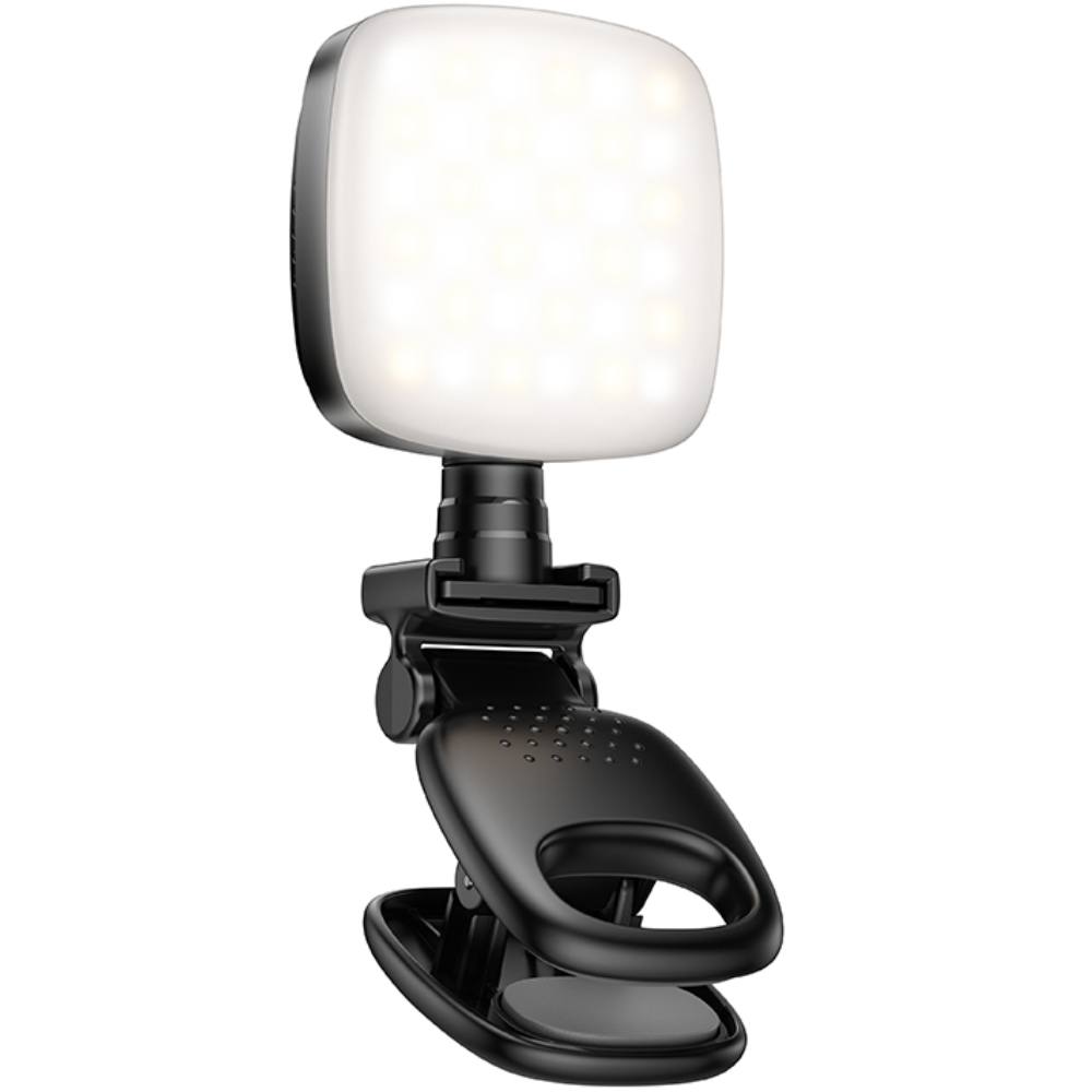 Φως LED Hoco K28 Beauty Mini 200mAh με 9 Επιλογές Φωτισμού απο Θερμό έως Ψυχρό Φώς και Μανταλάκι Στερέωσης