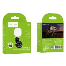 Φως LED Hoco K28 Beauty Mini 200mAh με 9 Επιλογές Φωτισμού απο Θερμό έως Ψυχρό Φώς και Μανταλάκι Στερέωσης