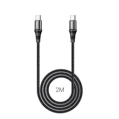 Καλώδιο Hoco X50 Exquisito USB-C σε USB-C 100W 5.0A/20V Braided Μαύρο 2m