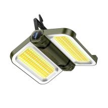 Φωτιστικό LED Εξωτερικού Χώρου Hoco DL22 με Ηλιακό Συλλέκτη, Αναδιπλούμενο. 2400 Lumens, Ρυθμίσεις Φωτεινότητας και Θερμοκρασίας