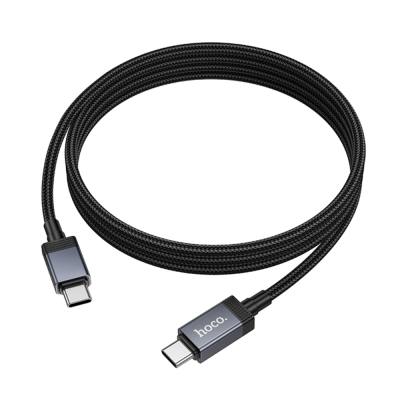 Καλώδιο X118 Generous USB-C σε USB-C 60W Fast Charging 3A με Ένδειξη Φόρτισης Braided Μαύρο 1m