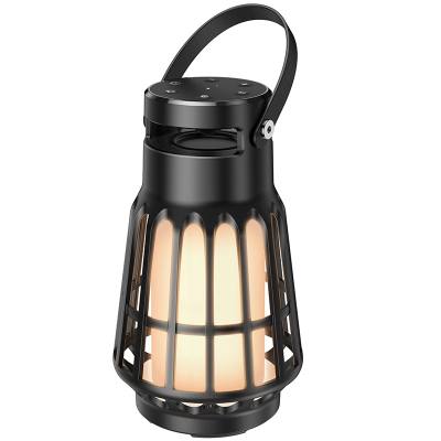 Bluetooth Φορητό Ηχείο Hoco BS61 Camping Lamp V5.3 8h TWS 10W 3600mAh με Micro SD FM USB και Outdoor Sound Effects Μαύρο