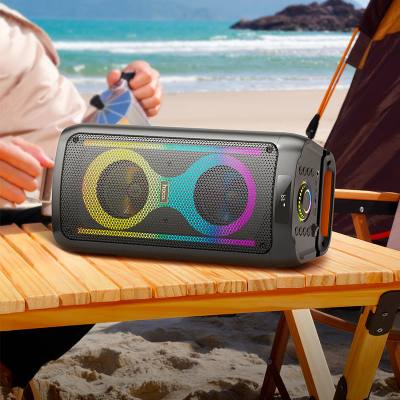 Φορητό Ηχείο Hoco HA6 Danny BT V5.3 2x15W 4500mAh 5h Αναπαραγωγή με Micro SD USB RGB LED Φωτισμό και Ασύρματo Μικρόφωνo