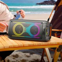 Φορητό Ηχείο Hoco HA6 Danny BT V5.3 2x15W 4500mAh 5h Αναπαραγωγή με Micro SD USB RGB LED Φωτισμό και Ασύρματo Μικρόφωνo