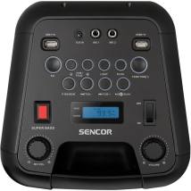 Sencor SSS 3800 Bluetooth Ηχείο, 60W, LED Φωτισμός, FM Radio, USB, AUX, Karaoke με Ενσύρματο Μικρόφωνο