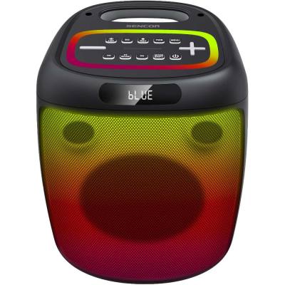 Φορητό Ηχείο Bluetooth Sencor PARTYCON 100W TWS AUX 3.5mm, BT v5.0, USB, FM, Ασύρματο Μικρόφωνο, LED Φωτισμό, IPX4 και Λειτουργί