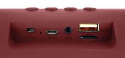 Φορητό Ηχείο Bluetooth Maxton Masaya MX116 3W RMS Κόκκινο με Ενσωματωμένο Μικρόφωνο Audio-in MicroSD και FM Radio