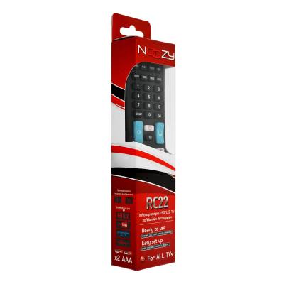 Τηλεχειριστήριο Noozy RC22 Χωρίς Προγραμματισμό για Samsung LG Sony Philips + 4 Brand με ενα Πλήκτρο και Αντιγραφή