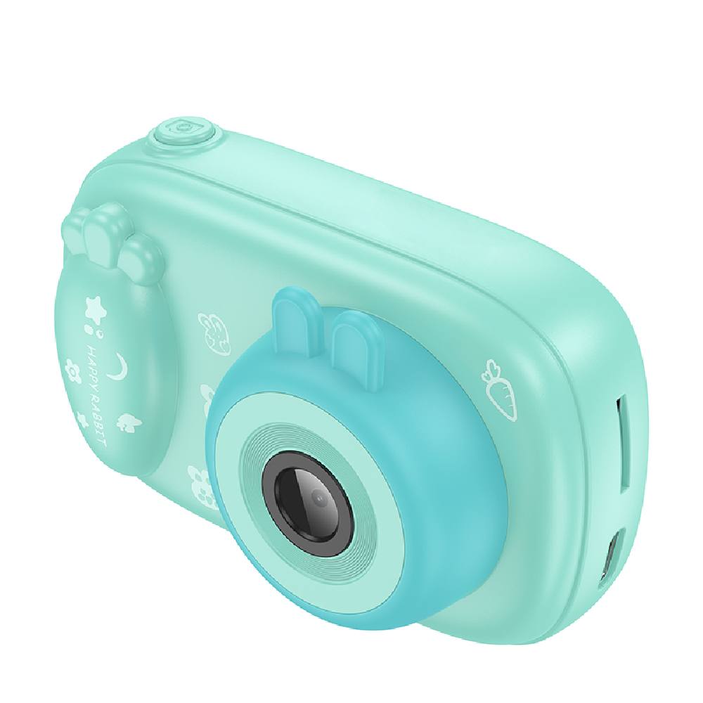 Kids Dual HD Camera Hoco DV205 με Οθόνη 2.0" 600mAh Υποστηρίζει Κάρτα Μνήμης 64Gb Μπλε