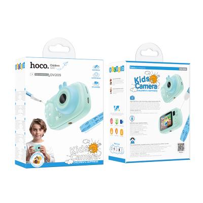 Kids Dual HD Camera Hoco DV205 με Οθόνη 2.0" 600mAh Υποστηρίζει Κάρτα Μνήμης 64Gb Μπλε