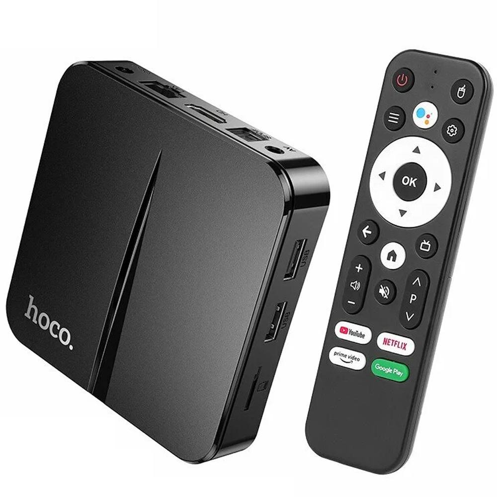 Hoco DQ09 Barco TV Box 4K UHD 60Fps με WiFi RJ45 4GB RAM + 64GB ROM v5.0 Android12