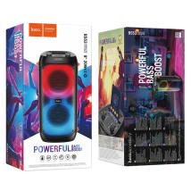 Φορητό Ηχείο Wireless Hoco BS53 Manhattan Μαύρο BT V5.1 2x20W 3600mAh USB 3.5mm FM με 2 Ασύρματα Μικρόφωνα