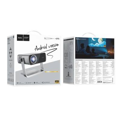 Προτζέκτορας Hoco DT5 1080p Smart Electronic Focus WiFi Bluetooth v5.0 με Καλώδιο 1.5m