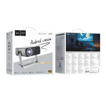 Προτζέκτορας Hoco DT5 1080p Smart Electronic Focus WiFi Bluetooth v5.0 με Καλώδιο 1.5m