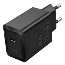 Φορτιστής Ταξιδίου Hoco N70 Nuevo με 1 Εξόδο Φόρτισης USB-C GaN PD30W 5V 3.0A  Μαύρος
