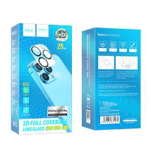 Προστασία Κάμερας Hoco 3D Metal G13 για iPhone 13 Pro/ iPhone 13 Pro Max Μαύρο Σετ 25τεμ.