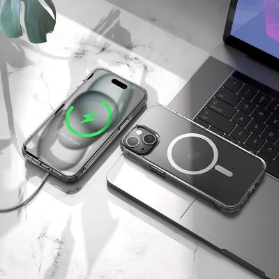 Θήκη Hoco Magnetic Premium Series Airbag Anti-Drop 360° Protective για Apple iPhone 15 Pro Max Διάφανη