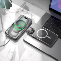 Θήκη Hoco Magnetic Premium Series Airbag Anti-Drop 360° Protective για Apple iPhone 15 Pro Max Διάφανη