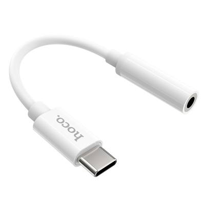 Εξωτερική Κάρτα Ήχου Hoco LS30 USB-C σε 3.5mm Θηλυκό Λευκό Συμβατός με όλες τις Συσκευές