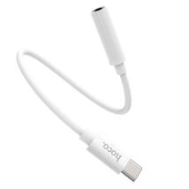Εξωτερική Κάρτα Ήχου Hoco LS30 USB-C σε 3.5mm Θηλυκό Λευκό Συμβατός με όλες τις Συσκευές