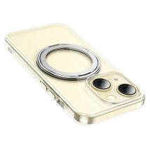 Θήκη Hoco Stand Magnetic Case 2 in 1 Mag-Charge 360° Rotating Ring για Apple iPhone 15 Plus Διάφανη