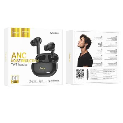 Wireless Hands Free Hoco EW60 Plus Norman TWS V5.3 300mAh με 4 Ώρες Λειτουργίας και Active Noise Cancellation Εναλλαγή Master/Sl