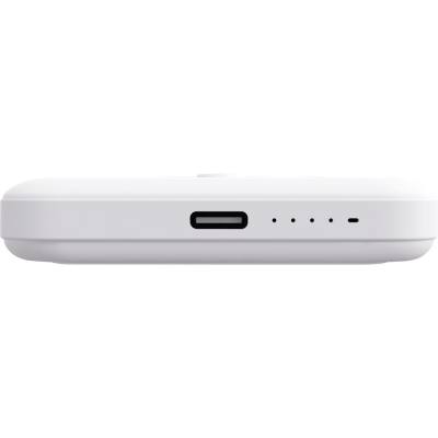 Power Bank Yenkee YPB 501 5000mAh 15W 3A MagSafe Ασύρματη Φόρτιση και 1xUSB-C PD20W, LED Ένδειξη Μπαταρίας Λευκό