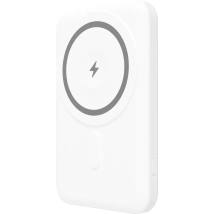 Power Bank Yenkee YPB 501 5000mAh 15W 3A MagSafe Ασύρματη Φόρτιση και 1xUSB-C PD20W, LED Ένδειξη Μπαταρίας Λευκό