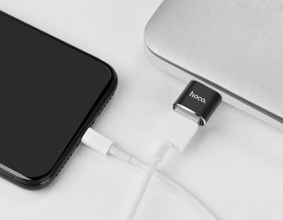 Αντάπτορας Hoco UA5 USB-C σε USB Μαύρο OTG 2.4A