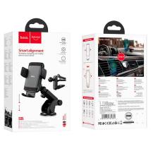 Βάση Στήριξης Αυτοκινήτου Hoco S35 Smart Alignment 2 σε 1 με Ασύρματη Φόρτιση έως 15W για Συσκευές 4.5'' έως 6.7' και Επεκτεινόμ