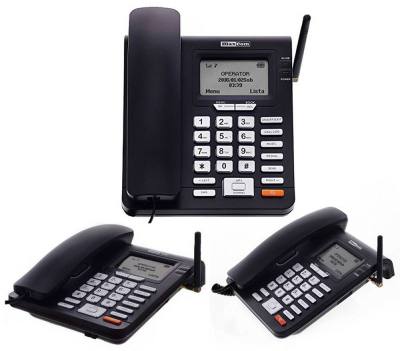 Σταθερό GSM Τηλέφωνο Maxcom Comfort MM28D Μαύρο με Λειτουργία Κινητού Τηλεφώνου και Ραδιόφωνο