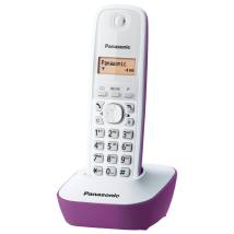 Ασύρματο Ψηφιακό Τηλέφωνο Panasonic KX-TG1611GRF Λευκό-Μώβ
