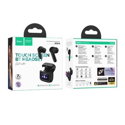 Wireless Hands Free Hoco EQ14 Cool Color TWS Hi-Fi Audio V5.4 500mAh 7 Ώρες Ομιλίας Μαύρα