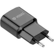 Φορτιστής Ταξιδίου Yenkee YAC 4600 12W USB-A 5V/2.4 A με Καλώδιο USB-A σε Lightning Apple Certified MFi Braided Μαύρο 1m
