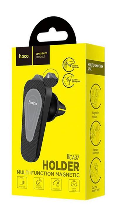 Βάση Στήριξης Αεραγωγού Αυτοκινήτου Hoco CA37 Magnetic Μαύρη - Γκρι