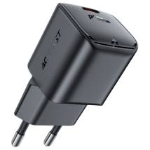 Φορτιστής Ταξιδίου Acefast A73 Mini Fast Charging 1xUSB-C PD20W QC3.0 GaN Μαύρος