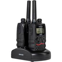 Walkie Talkie Sencor SMR 601 TWIN με 16 Κανάλια και Εμβέλεια έως 8 km. Περιλαμβάνει 8xAAA Μπαταρίες και Σταθμό Φόρτισης