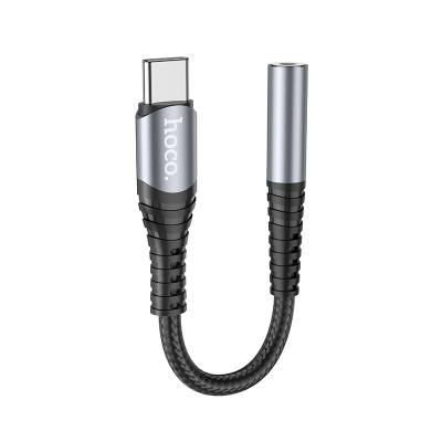 Εξωτερική Κάρτα Ήχου Hoco LS33 USB-C σε 3.5mm Θηλυκό Μεταλλικό Γκρί Συμβατό με όλες τις Συσκευές