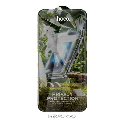 Tempered Glass Hoco G11 30 Μοίρες Privacy Angle Anti-Scratcht, Anti-Fingerprint 0.33mm για Apple iPhone 14 Plus/ 13 Pro Max Σετ 