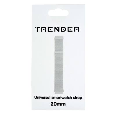 Ανταλλακτικό Λουράκι Trender TR-NY20WH Nylon 20mm Λευκό