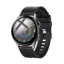 Smartwatch Hoco Y7 Pro 1.39" Bluetooth v5.0 240mAh IP67 με Δυνατότητα Κλήσεων Silicon Band Metal Grey