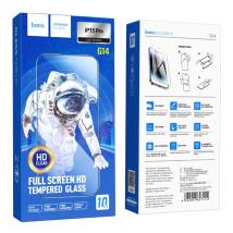 Tempered Glass Hoco Premium Series G14 0.33mm HD Full Screen Large Arc Edges Protection HD 3D για Apple iPhone 15 Pro Σετ 10τεμ.